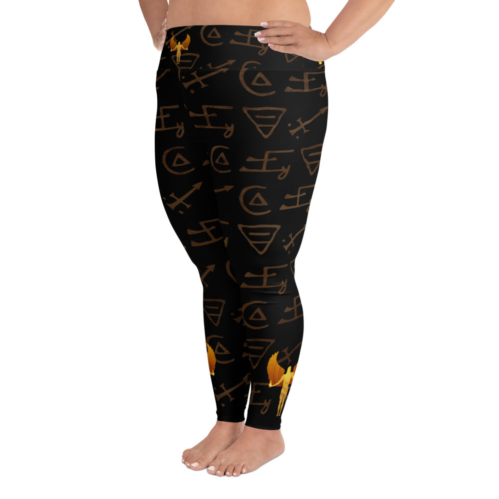 All-Over Print Plus Size Leggings