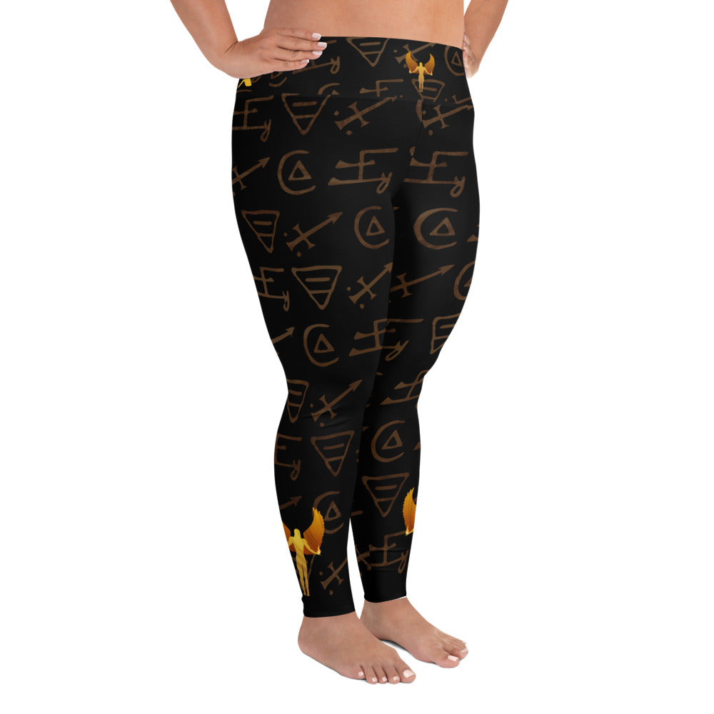All-Over Print Plus Size Leggings