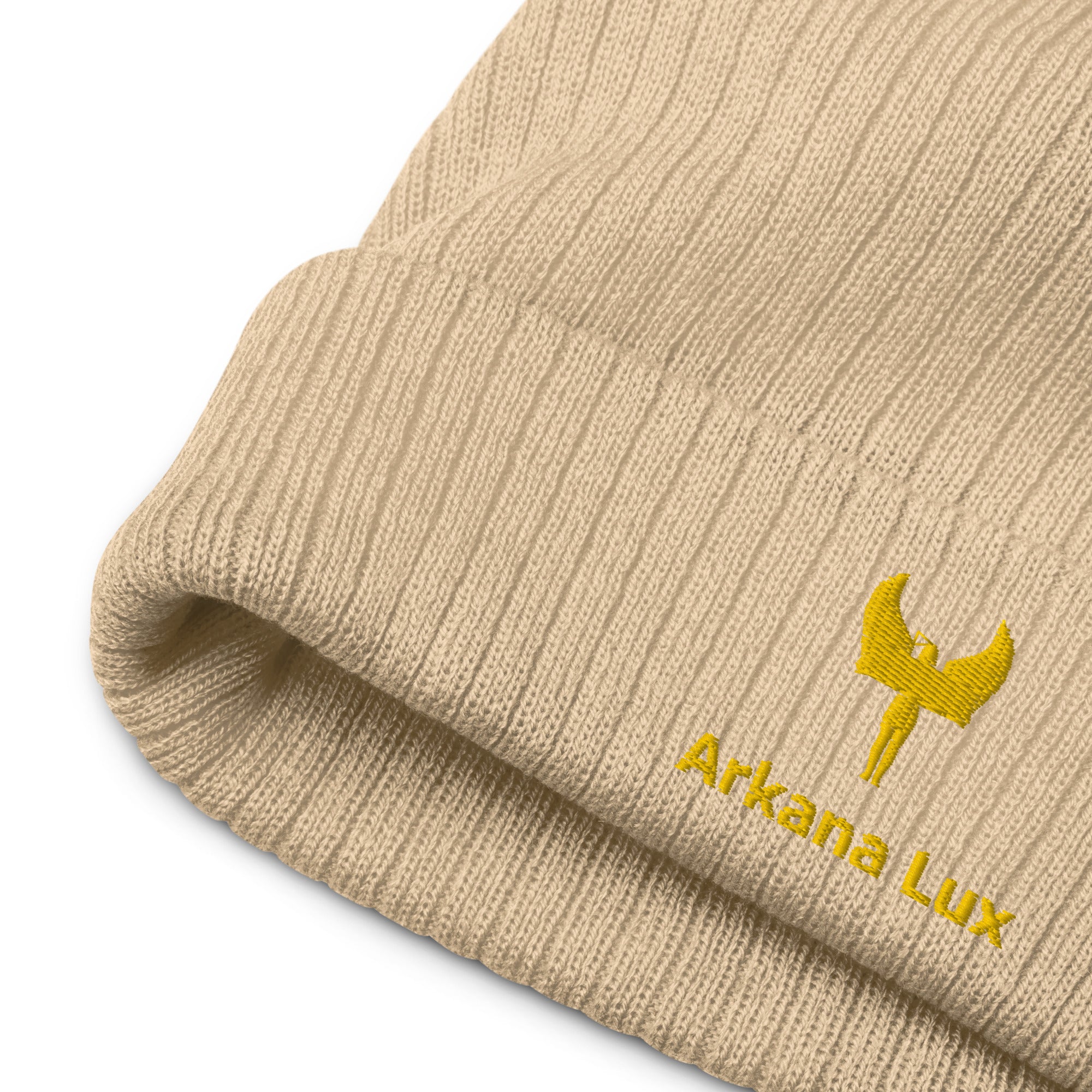 Ribbed knit beanie