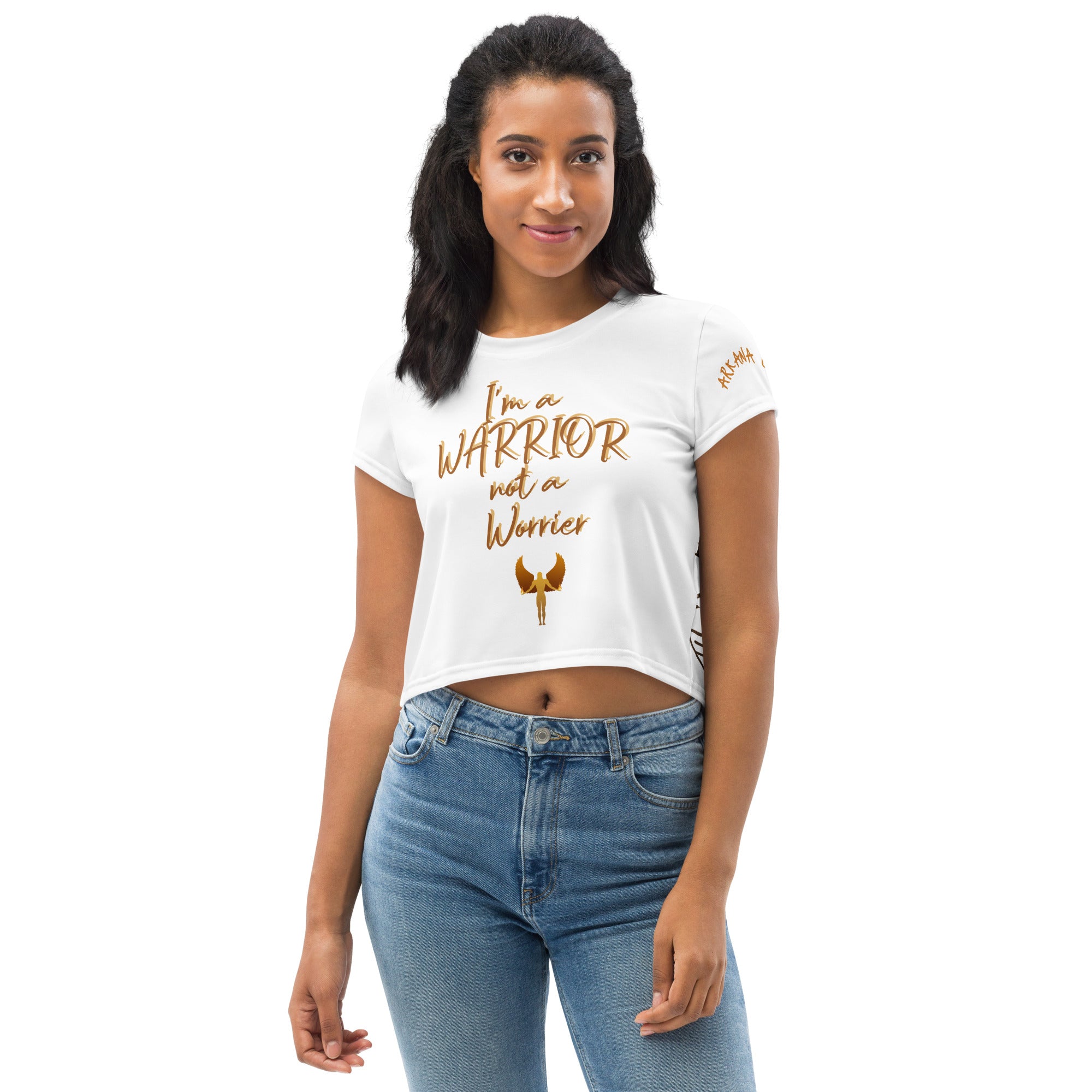 I am a Warrior - Print Crop Tee