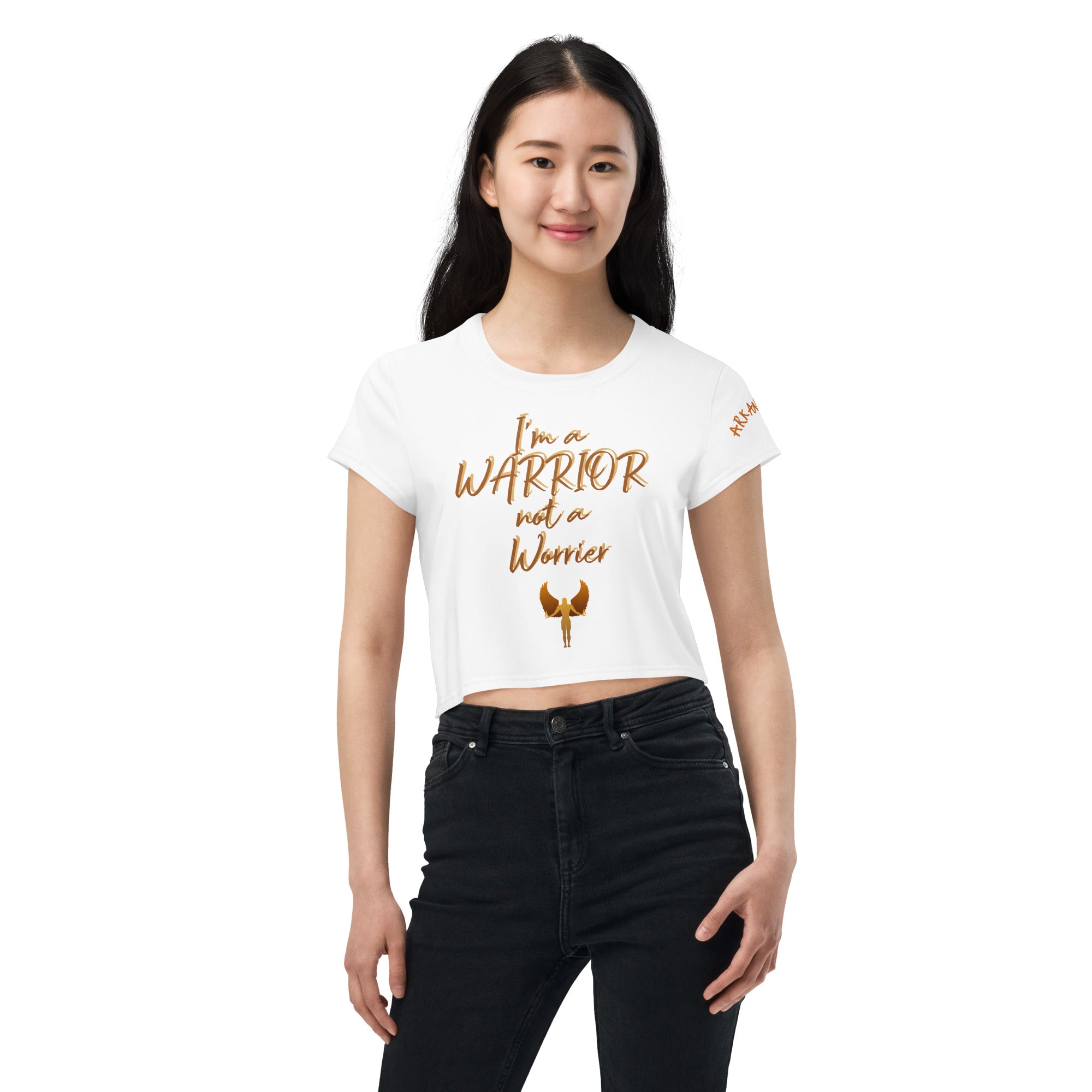 I am a Warrior - Print Crop Tee