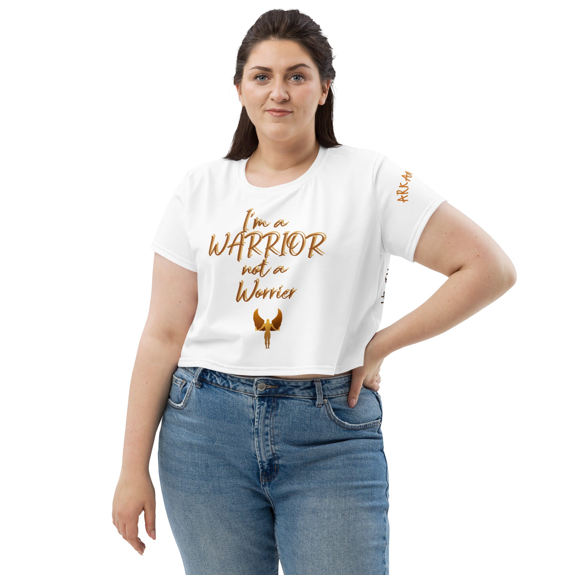 I am a Warrior - Print Crop Tee