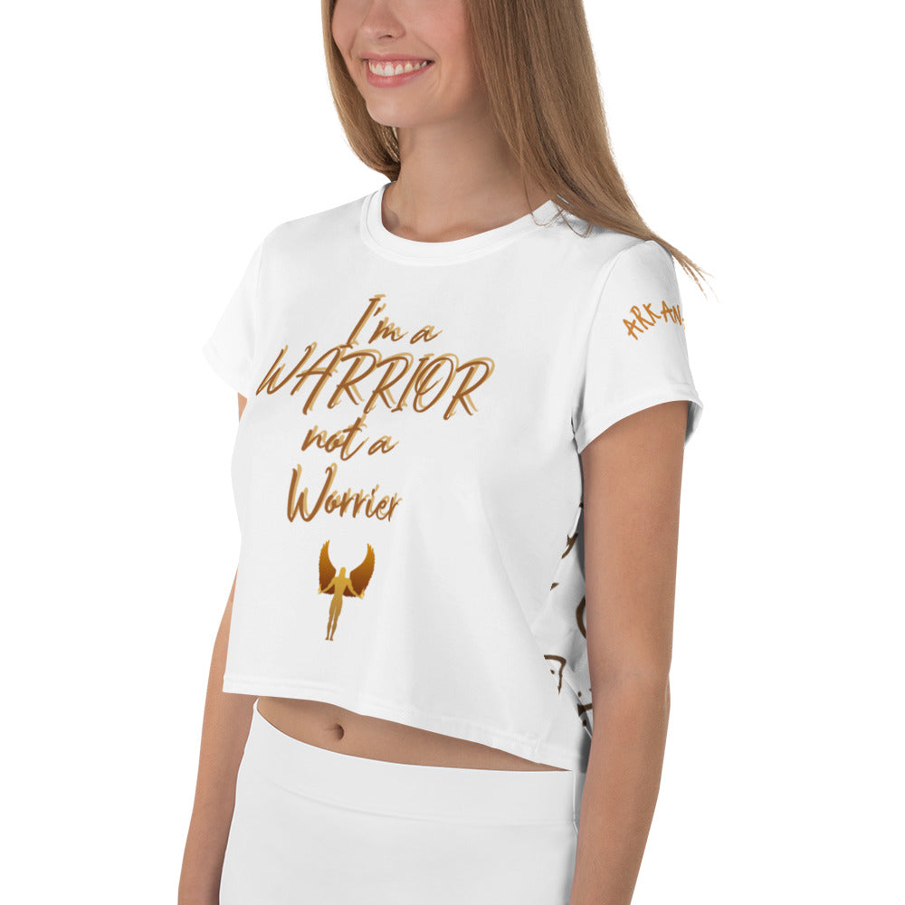 I am a Warrior - Print Crop Tee